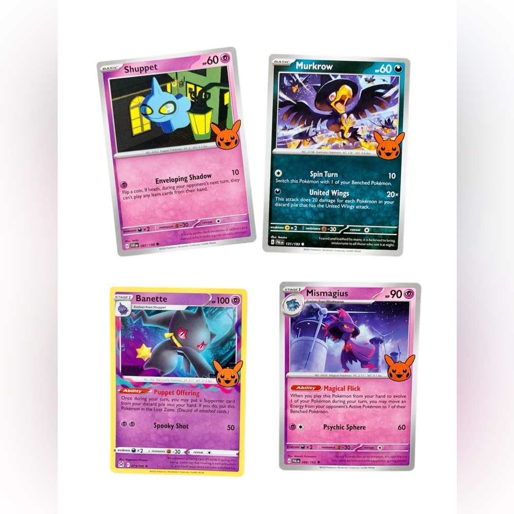 Pokémon Shuppet Murkrow Banette Mismagius BOOster Bundle TCG Released 2023 Cards